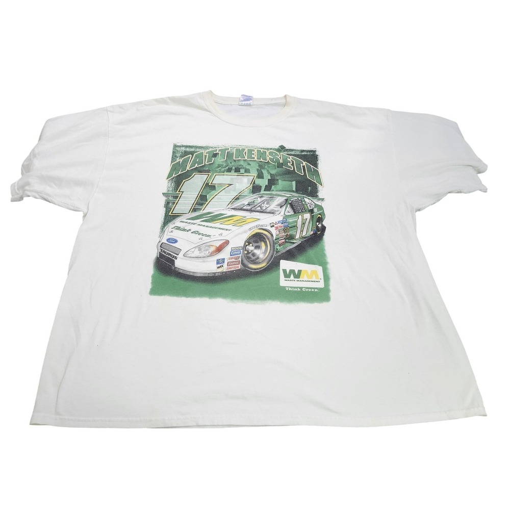 Gildan Matt Kenseth 17 Waste Management NASCAR T-Shirt Mens XXXL Ford Taurus
